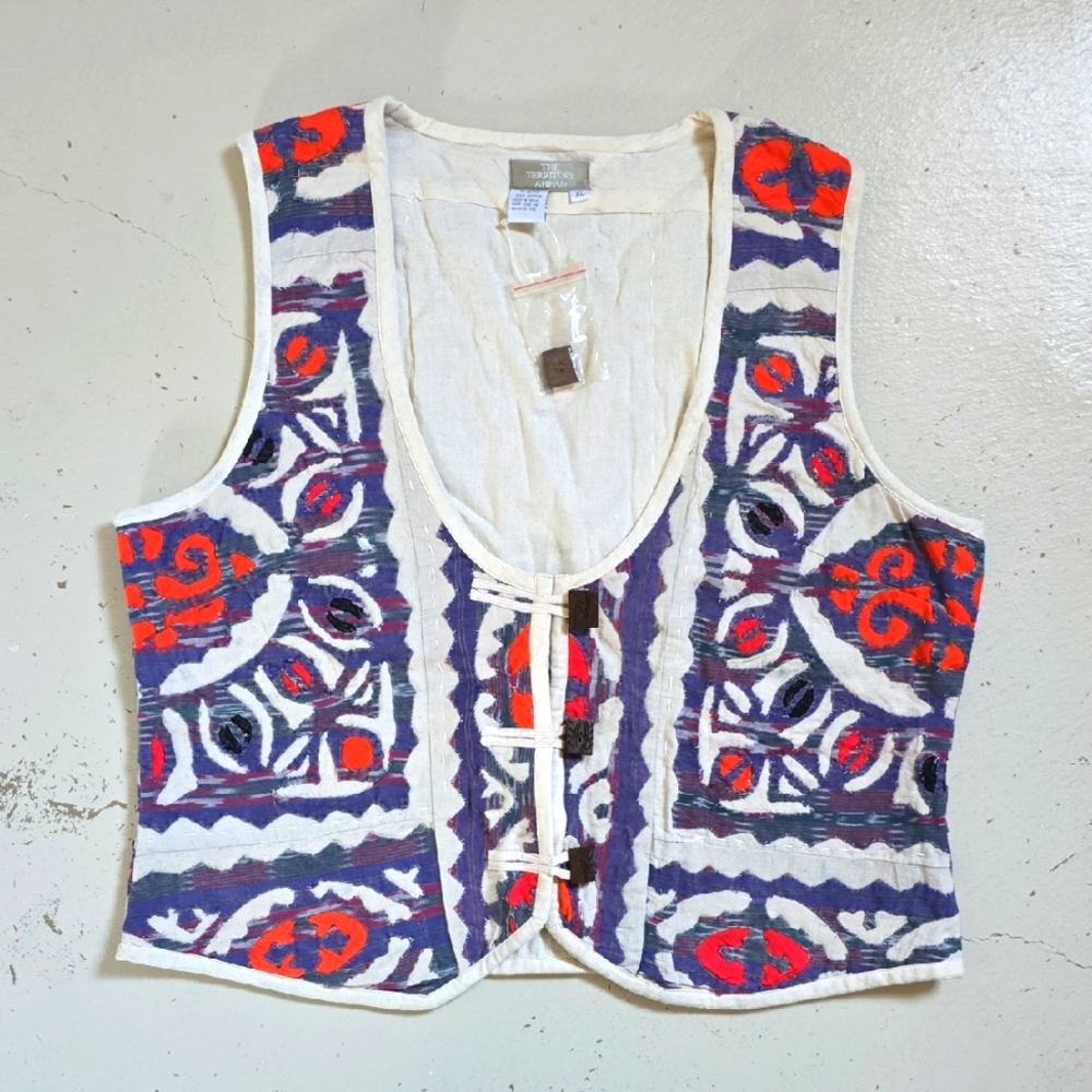 Vintage The Territory Ahead Cotton Vest Size XL Men's Or Women's